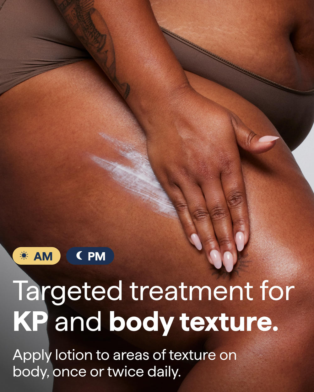 Remedy Science KP Exfoliating Body Moisturizer ingredient label emphasizes ceramides, urea, and lactic acid.