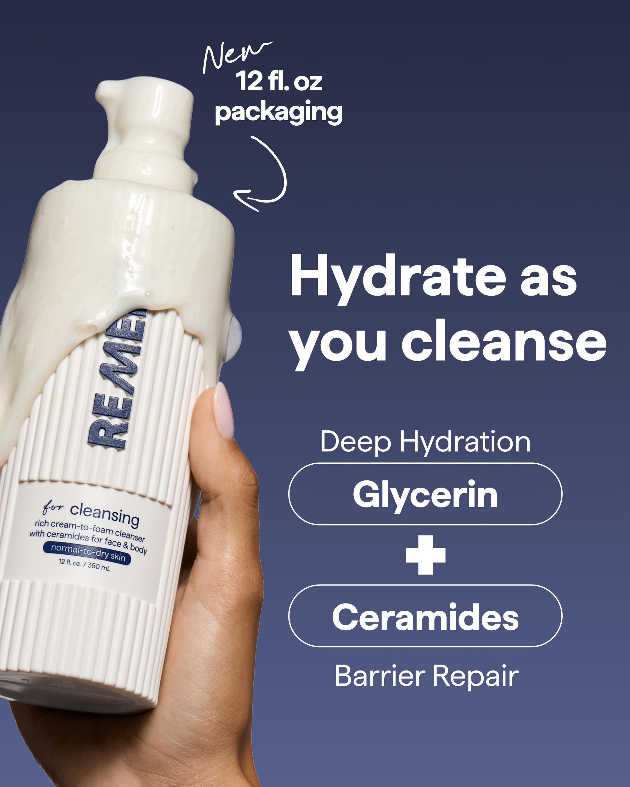 Remedy Science Makeup-removal with creamy foam rinsing clean without tightness.