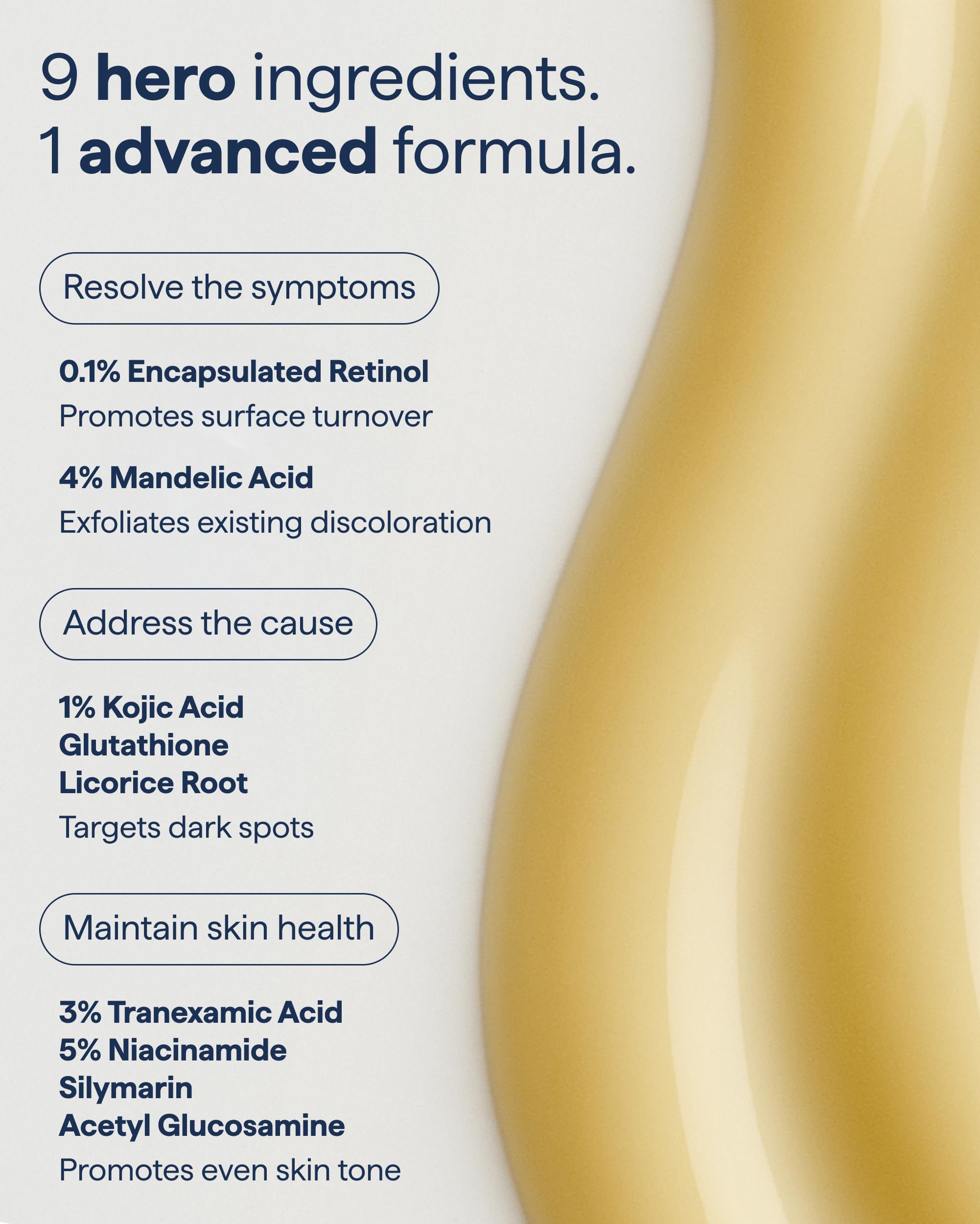 Remedy Science mandelic acid clarifies skin with a lightweight feel.