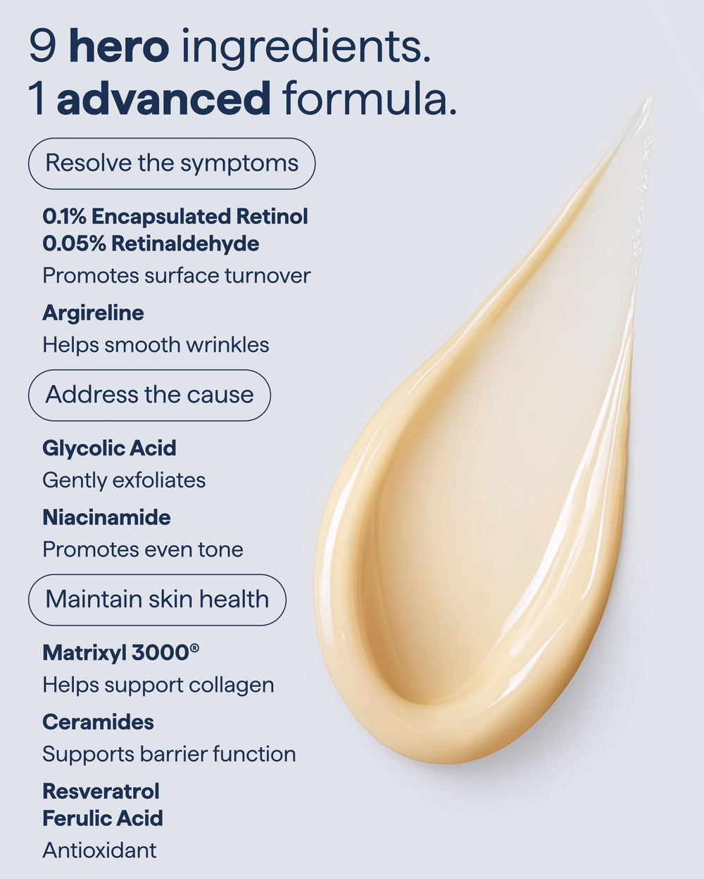 Remedy Science nine-ingredient list label spotlights key actives.