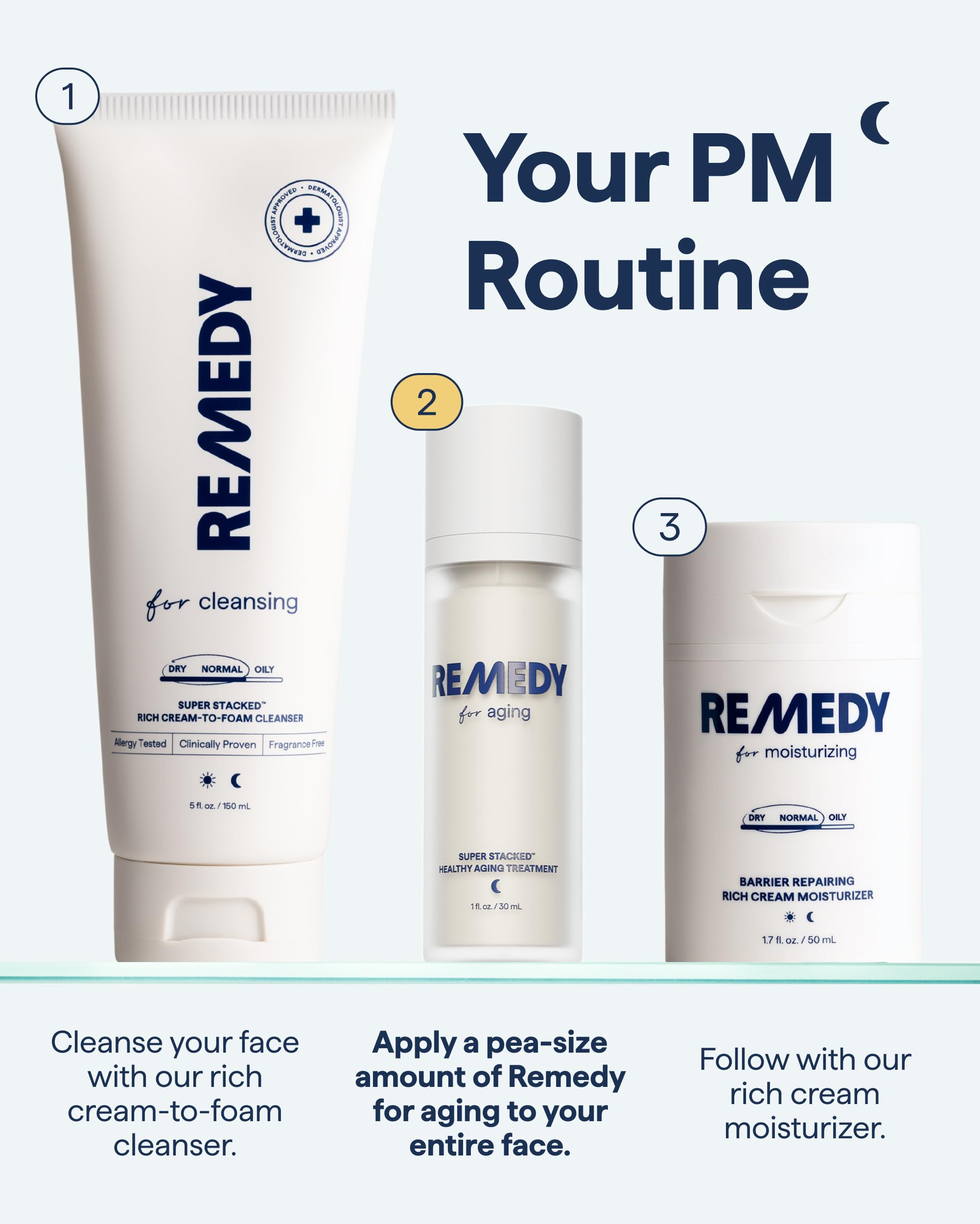 Remedy Science vegan fragrance-free seal signals clean, ethical formulation.