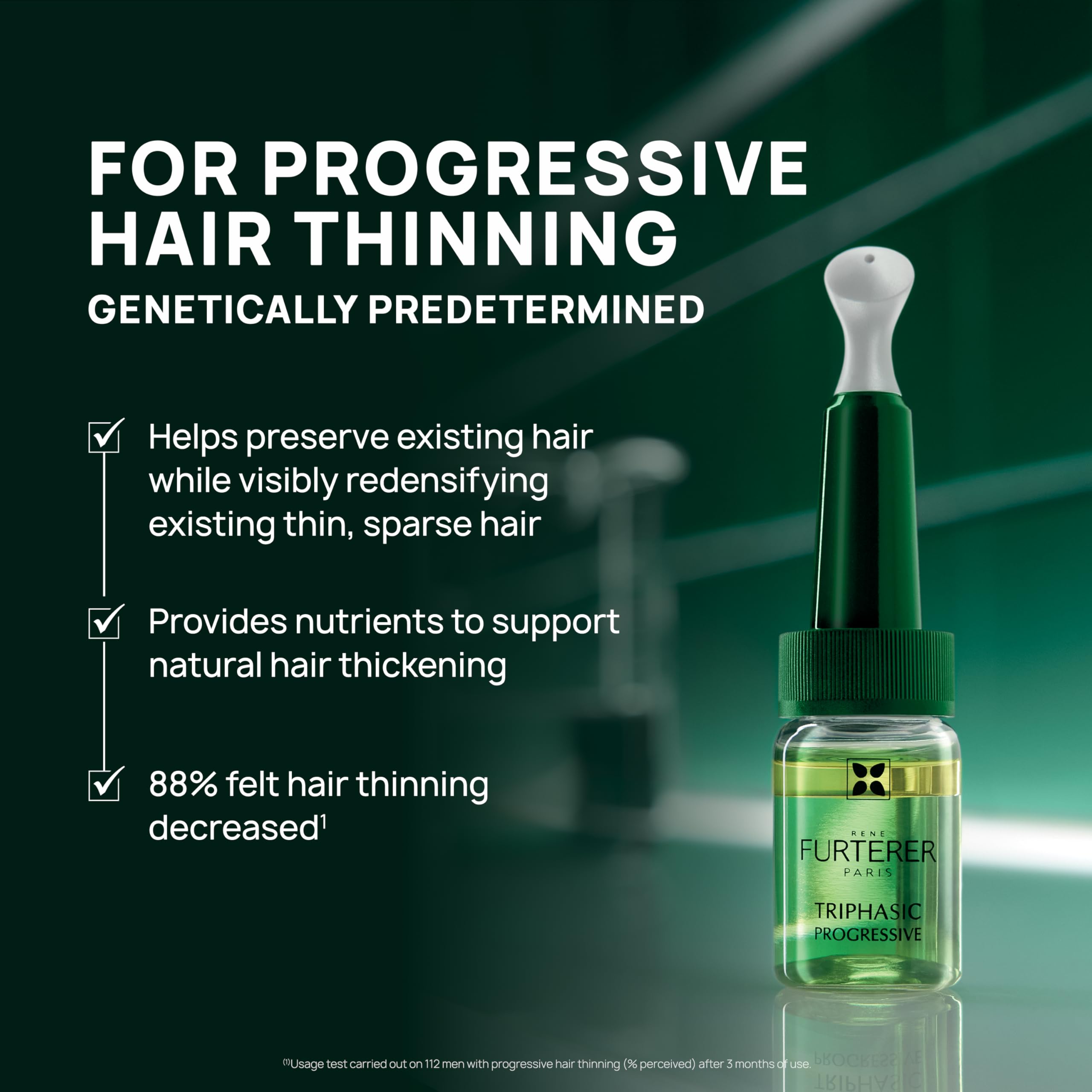  applicator tip of René Furterer Triphasic serum enables precise scalp application.