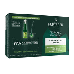 René Furterer Triphasic serum bottle on white, ready for scalp care and routine use.