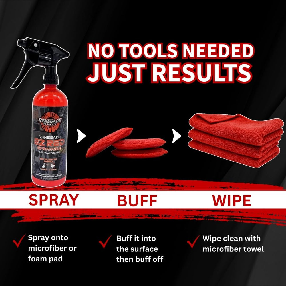 Renegade EZ Red works before shows to revive shine on the go