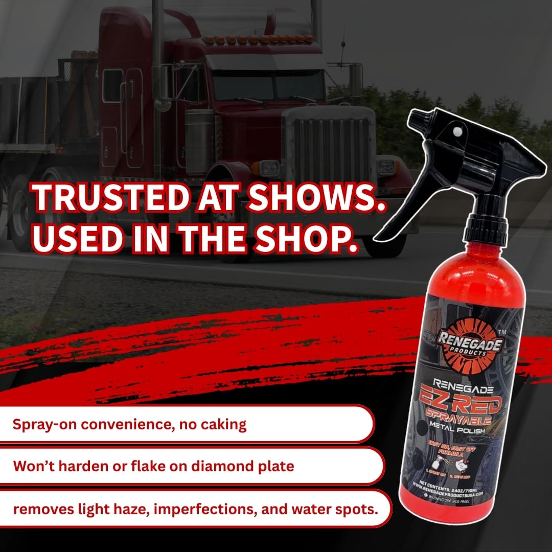 Renegade EZ Red provides quick touch-ups between detailed sessions