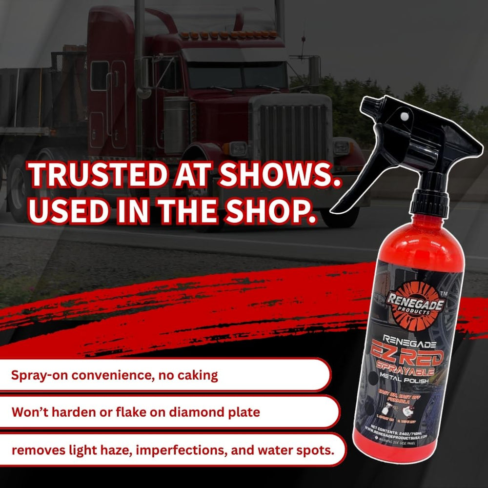 Renegade EZ Red provides quick touch-ups between detailed sessions