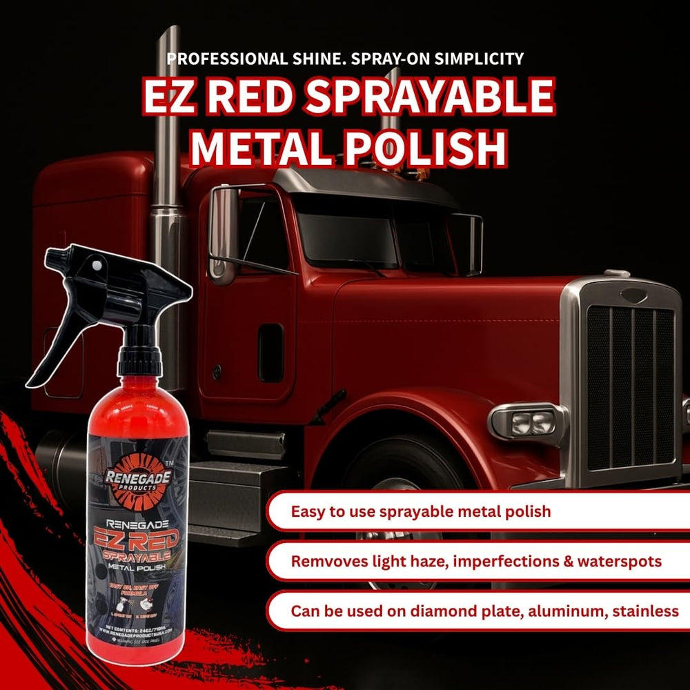 Renegade EZ Red pairs with Renegade protectants for extended gloss
