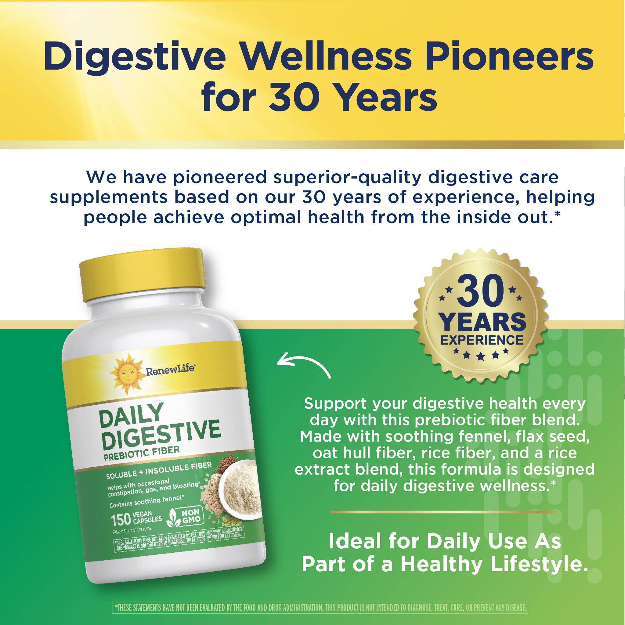 Renew Life on-store shelf image displays the digestive wellness line.