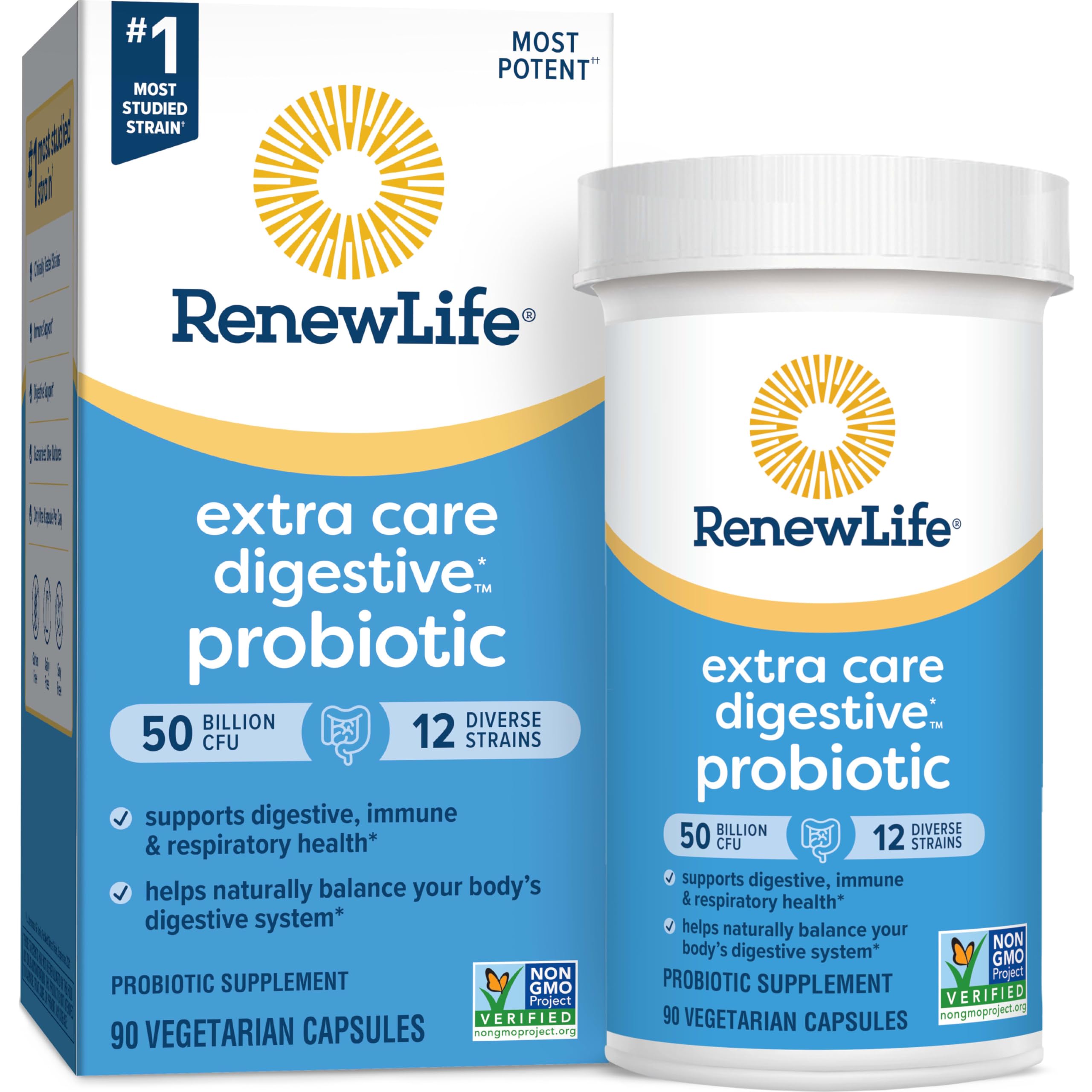 Renew Life daily-use probiotic capsules support easy daily routine
