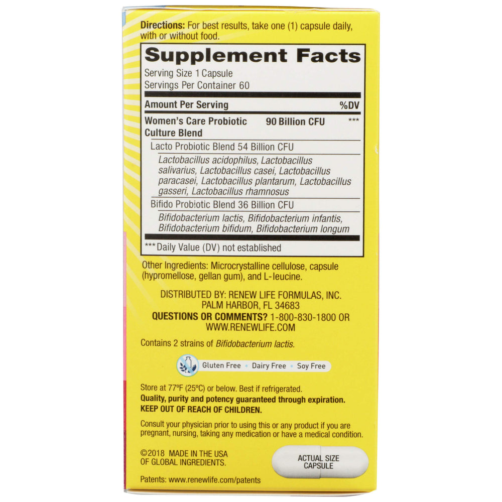 Renew Life Non-GMO Project Verified seal on packaging