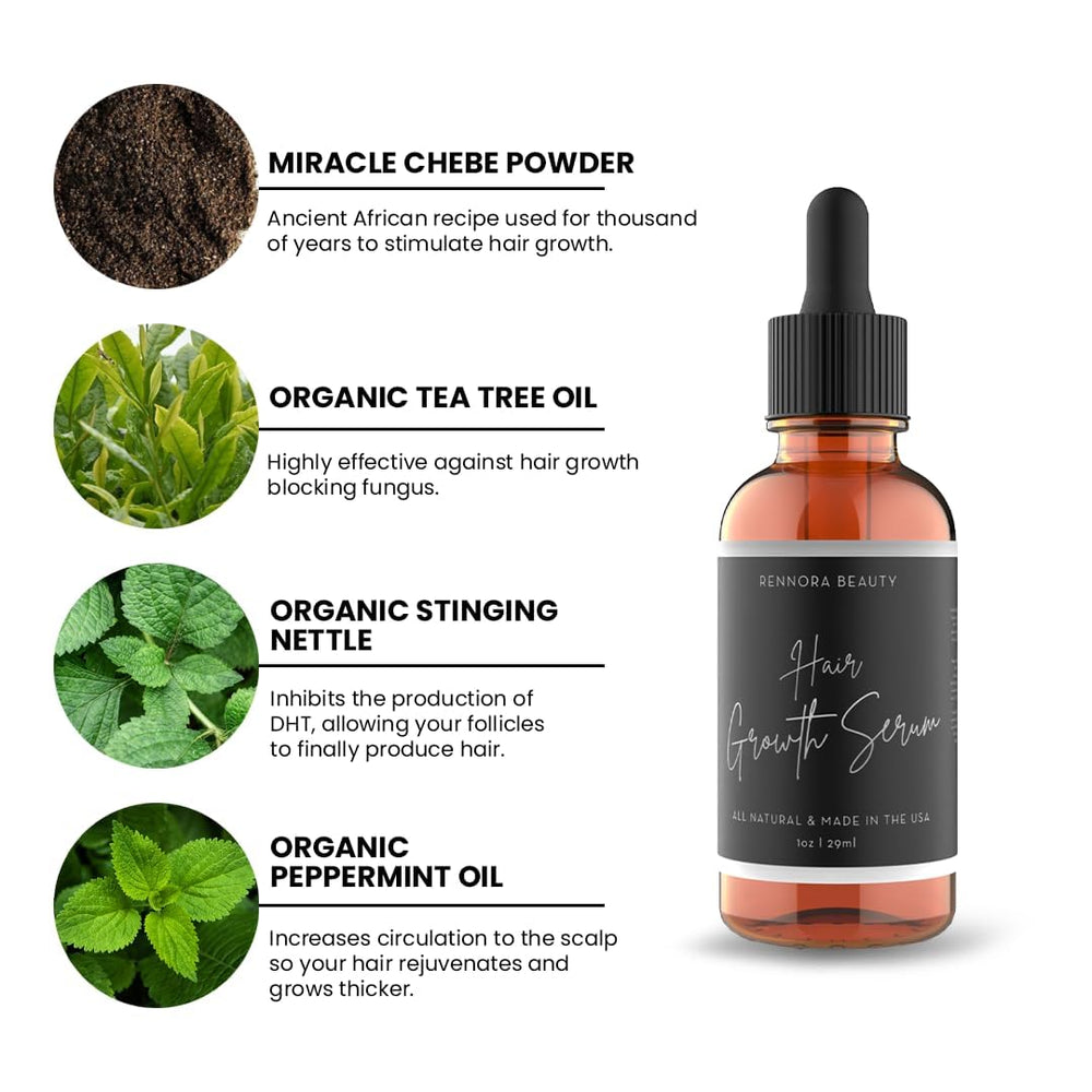 Rennora Beauty massage along scalp to boost absorption.