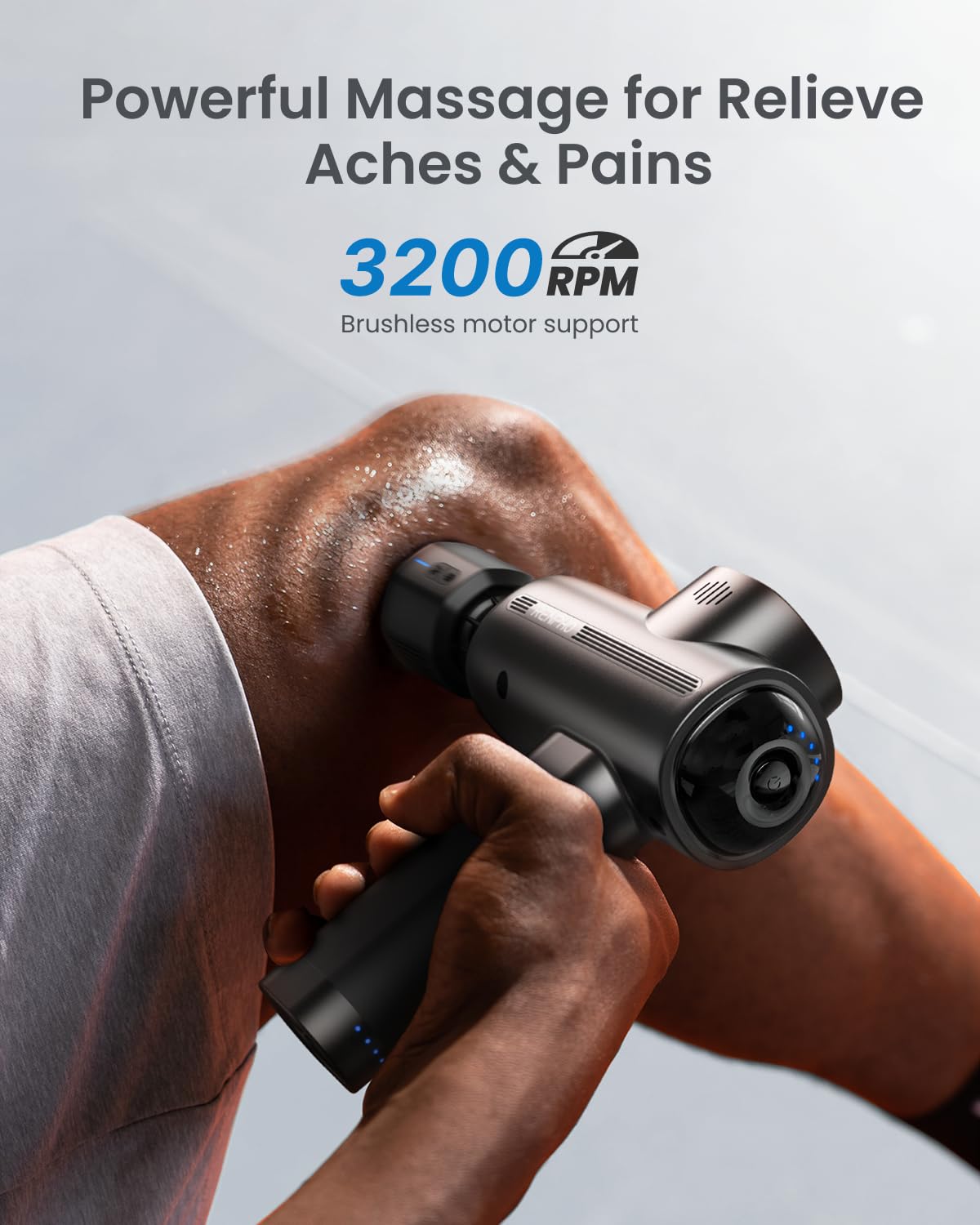 RENPHO Ball head attachment targets legs for recovery