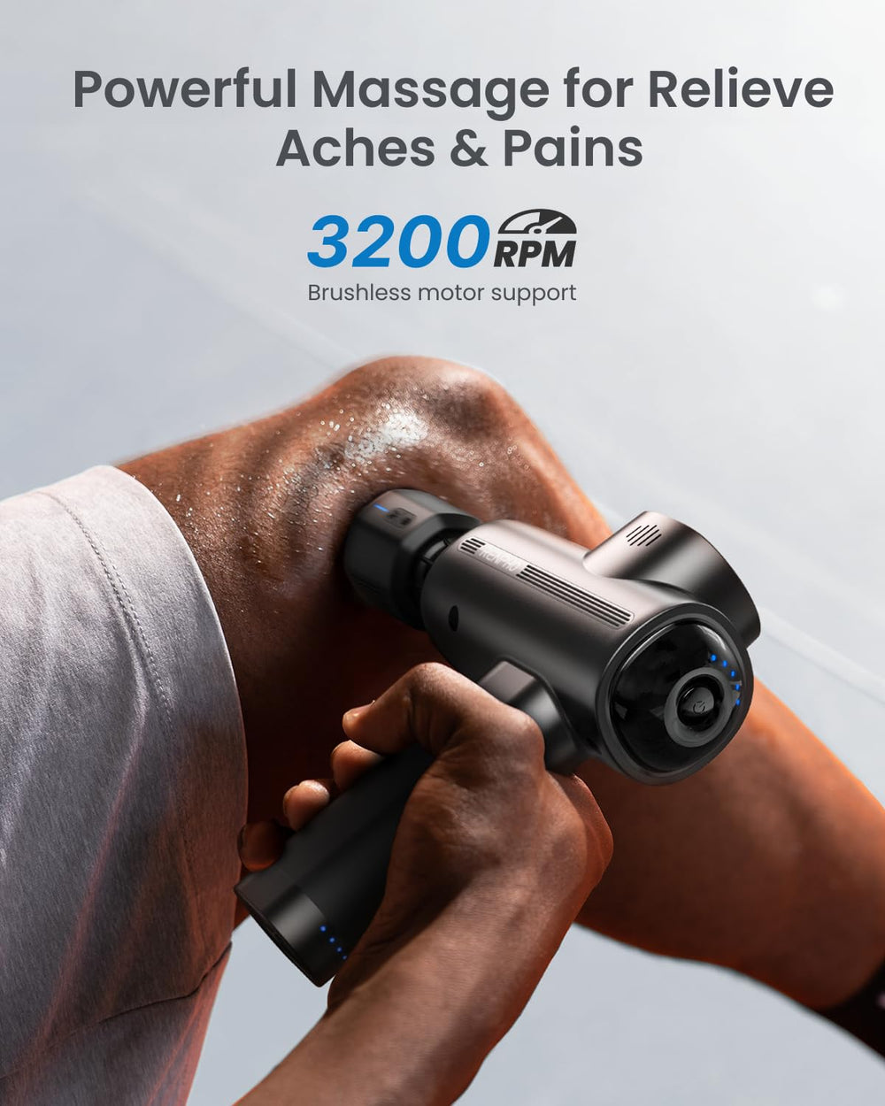 RENPHO Ball head attachment targets legs for recovery