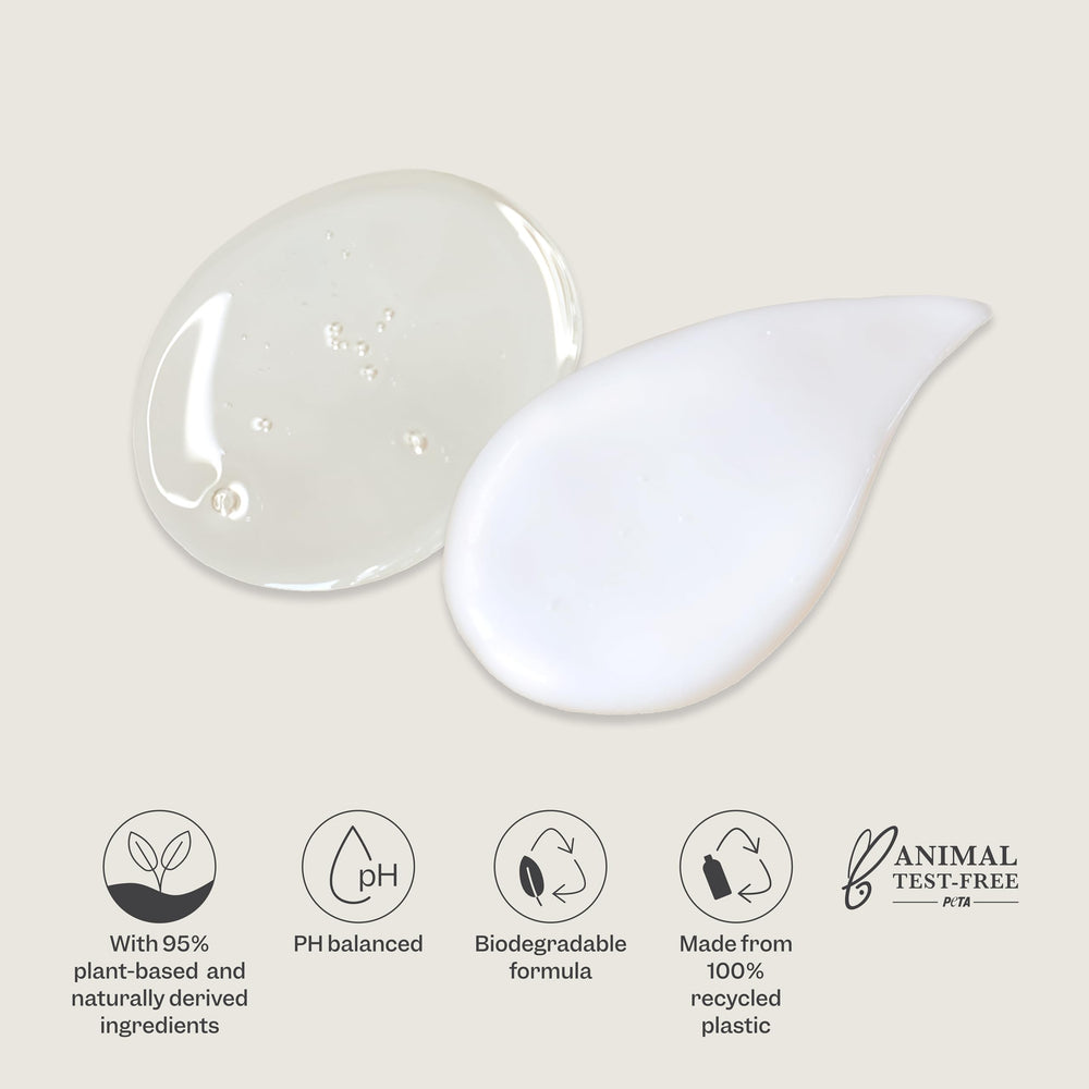 Packaging detail of Renpure 24 oz bottles highlighting plant-based formula