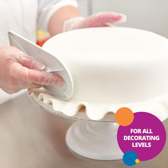 Renshaw white fondant cake cover with sleek, even finish