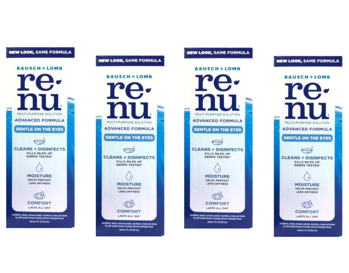 Renu Fresh bottle demonstrates excellent cleaning for lenses.