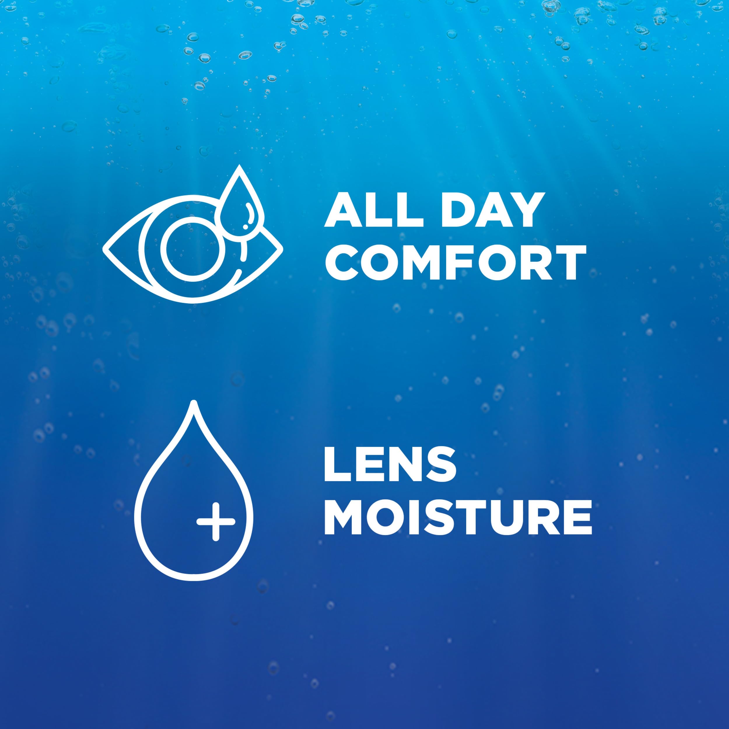 Renu lens case included for safe lens storage