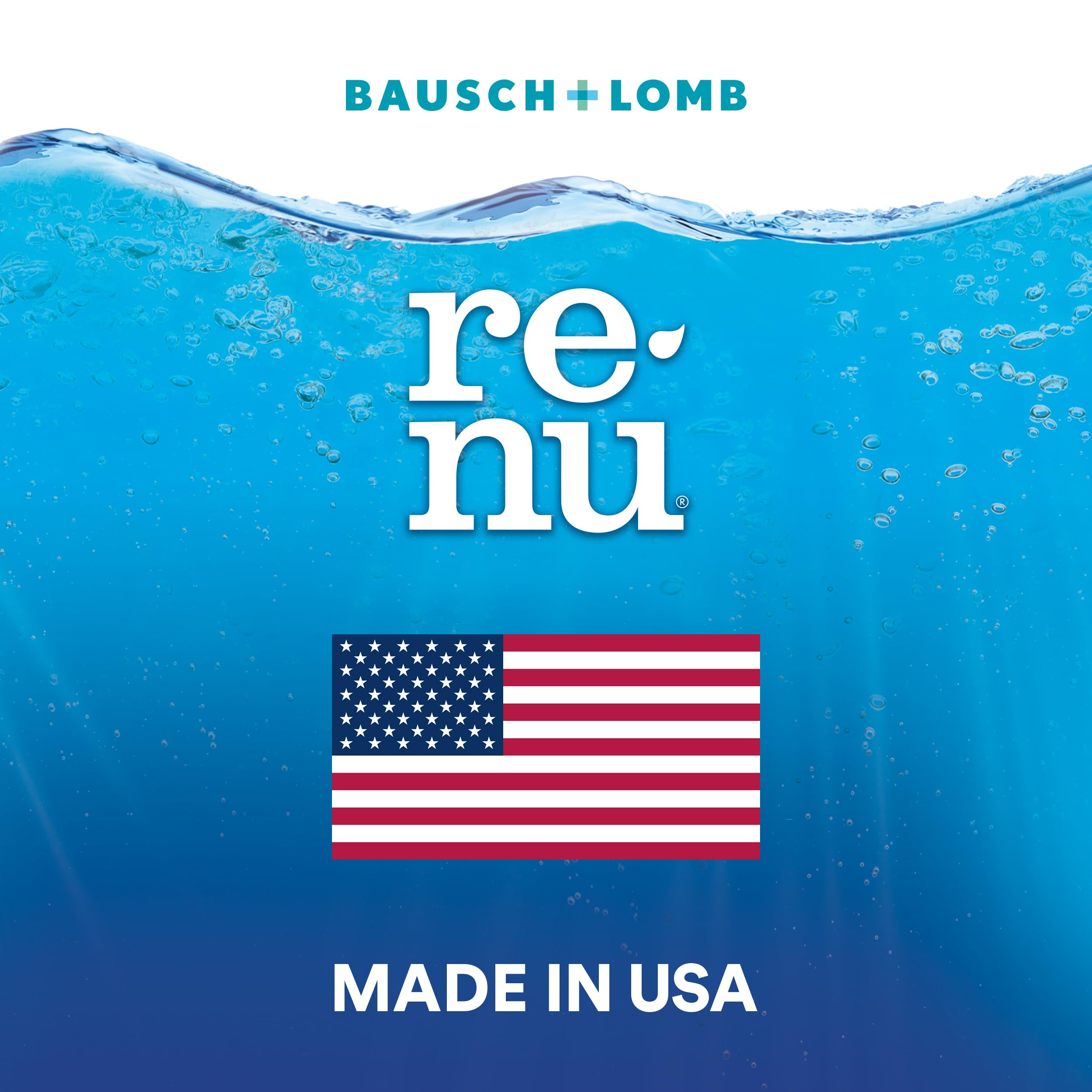 Renu branding signals trusted eye care heritage and practical hydration.