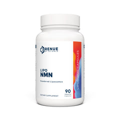 Renue By Science Lipo NMN bottle shown with premium packaging for daily use
