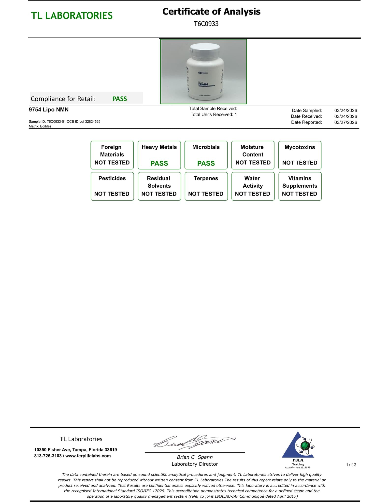 Renue By Science Lipo NMN in-use shot for daily supplementation routine