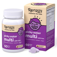 Renzo's Picky Eater melty tabs pack ideal for quick kid vitamins