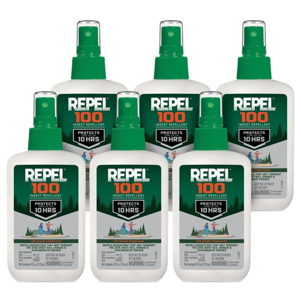 Repel 100 insect repellent bottle ready for outdoor protection.