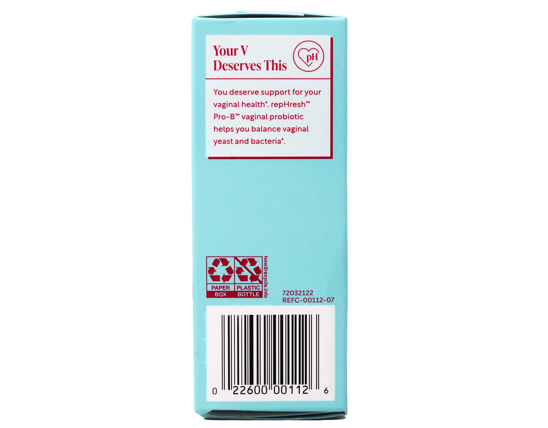 RepHresh Pro-B foil seal close-up ensuring capsule freshness.