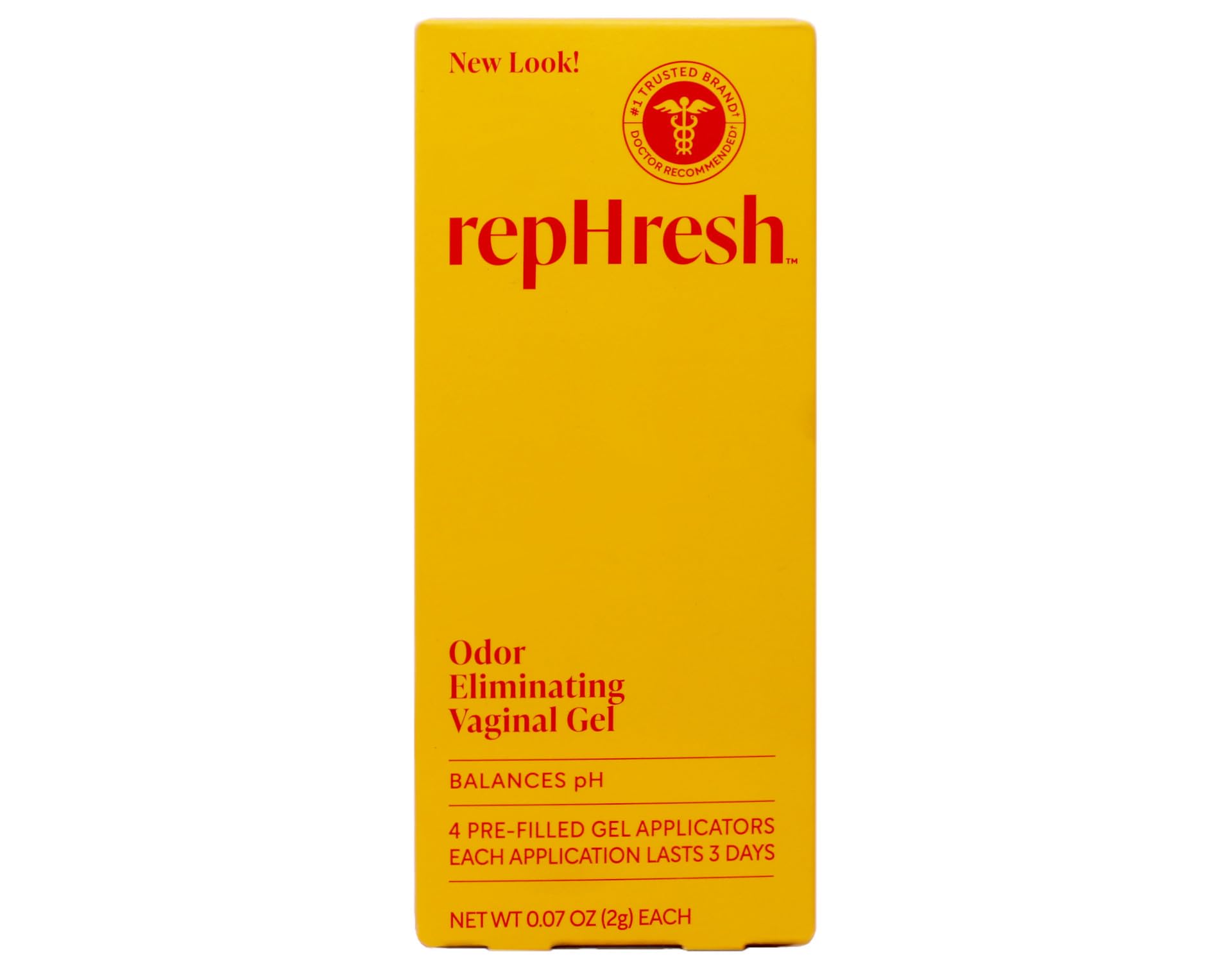 RepHresh Vaginal Gel applicator foil pack for easy, mess-free application
