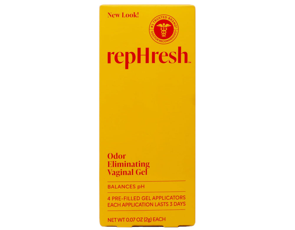 RepHresh Vaginal Gel applicator foil pack for easy, mess-free application