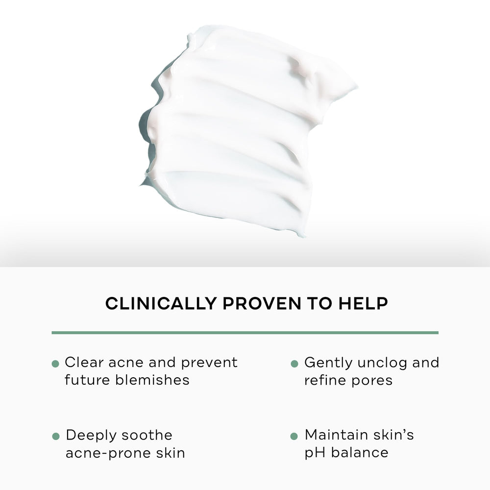 Replenix benzoyl peroxide face wash label detail shows 10% treatment for pores