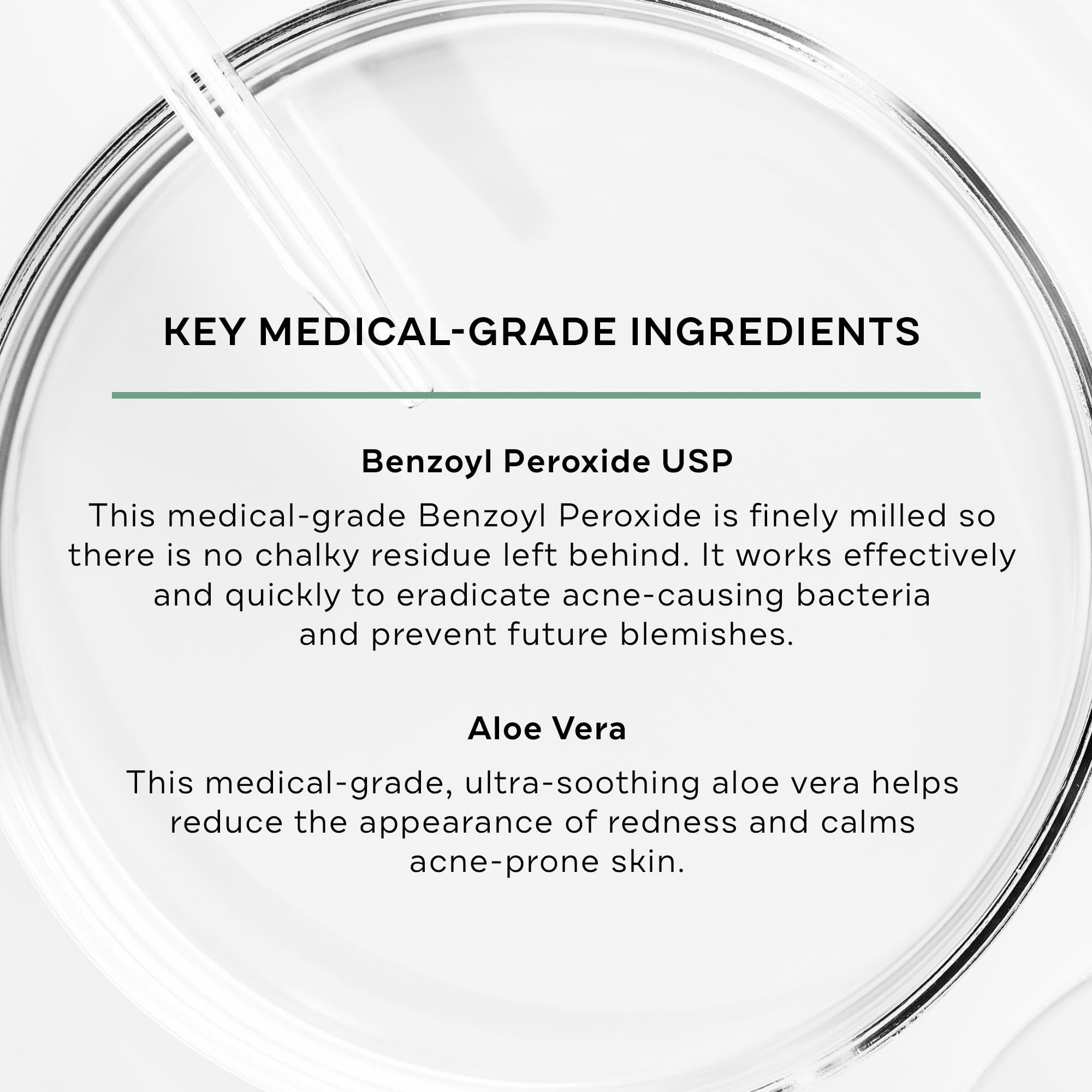 Replenix benzoyl peroxide face wash pump being used to dispense product