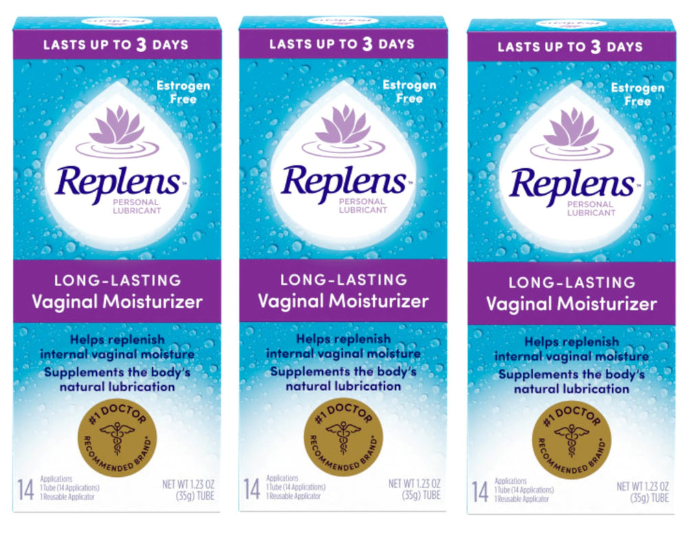 Replens pack of 3 bottles pour shows easy, long-lasting hydration.