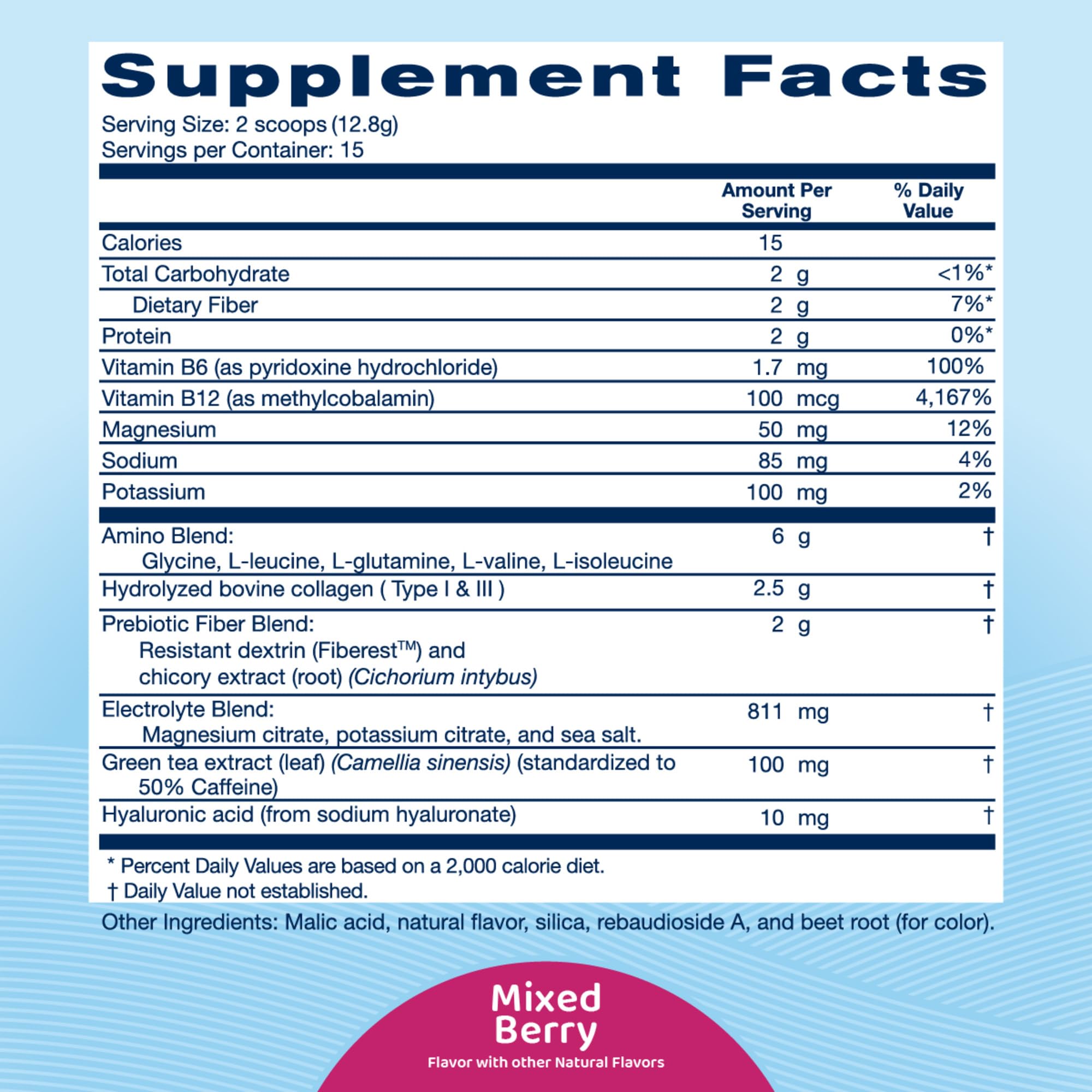 Replenza Daily Replenisher measuring scoop ready for daily wellness.