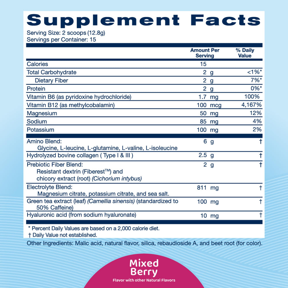 Replenza Daily Replenisher measuring scoop ready for daily wellness.