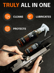 REPSUPPLEMENTS Gun Oil Kit shows an all-in-one maintenance solution.