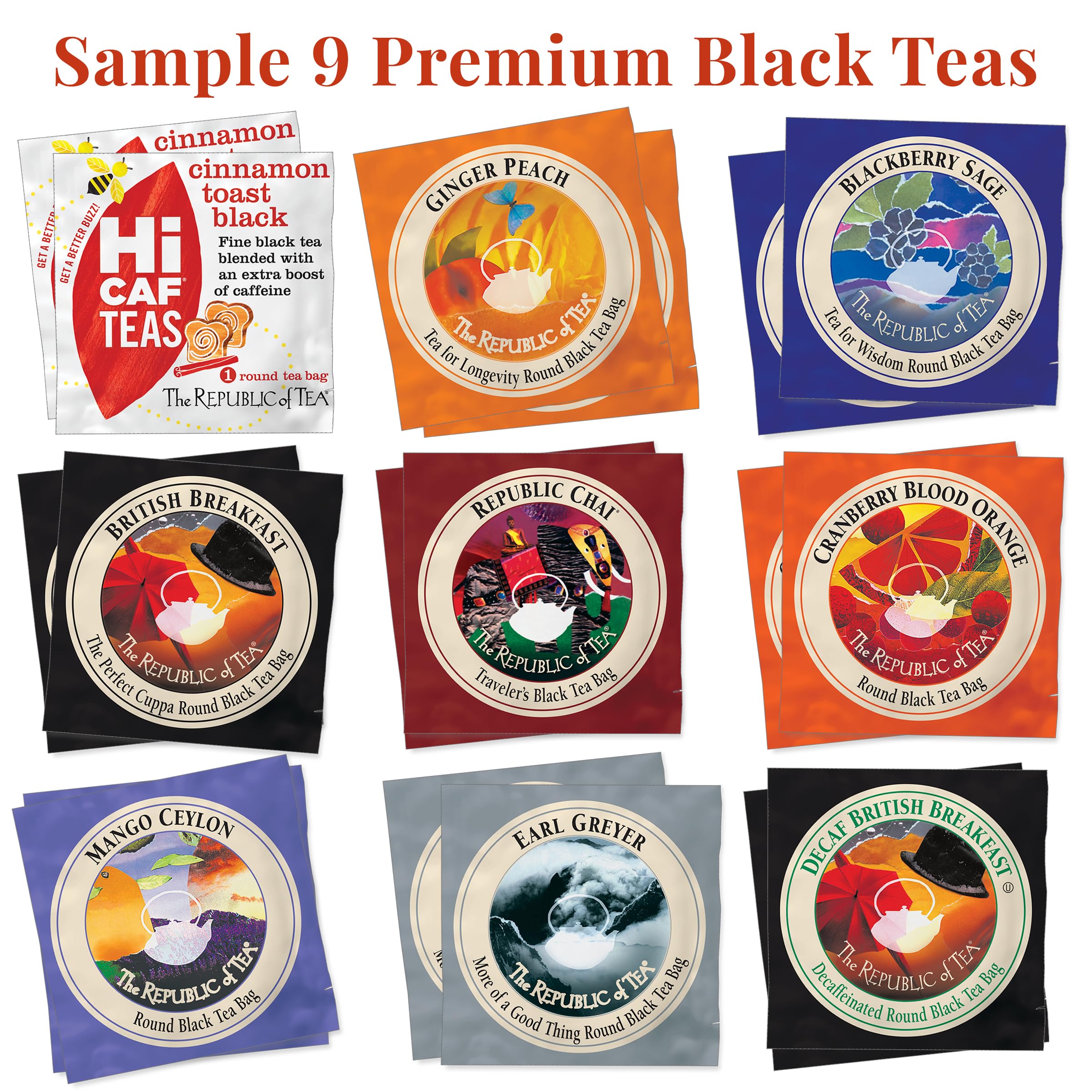 The Republic of Tea-caffeine-content highlights energy levels across blends for mindful sipping.