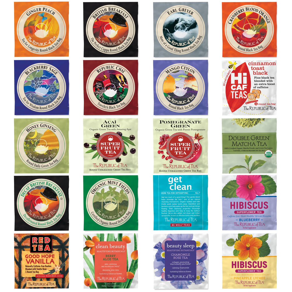 The Republic of Tea premium-tea-bags-assortment offers daily flavor variety in convenient sachets.