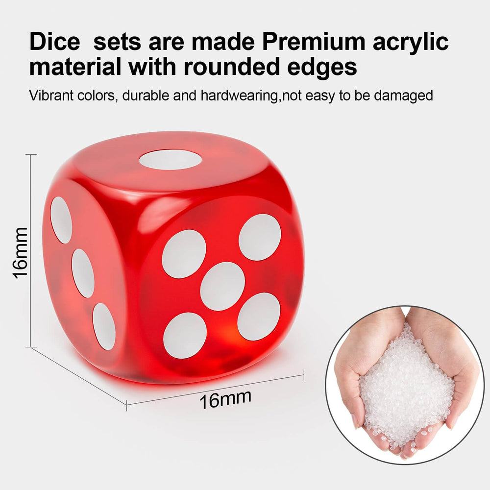 Rerdeim bulk dice package includes 60 pieces for multiple game setups.