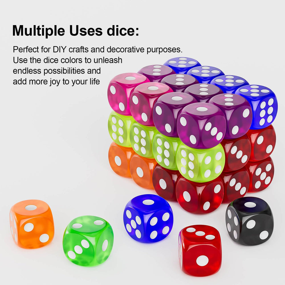 Rerdeim classroom use: bright dice for hands-on math and group activities.