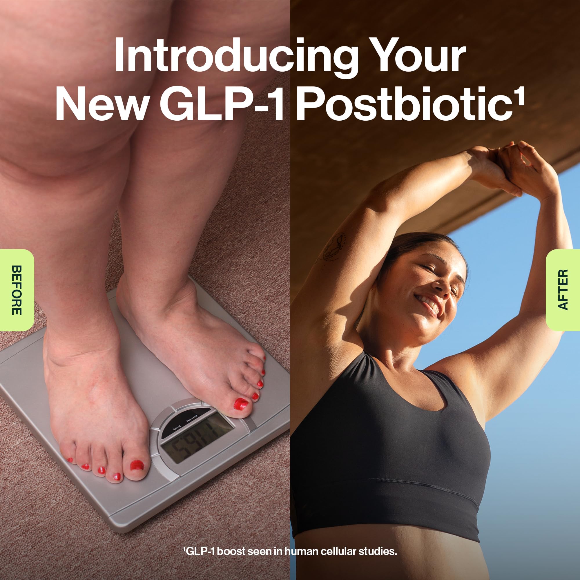 ResBiotic resM GLP-1 Postbiotic label highlights white mulberry and fenugreek for blood sugar balance.