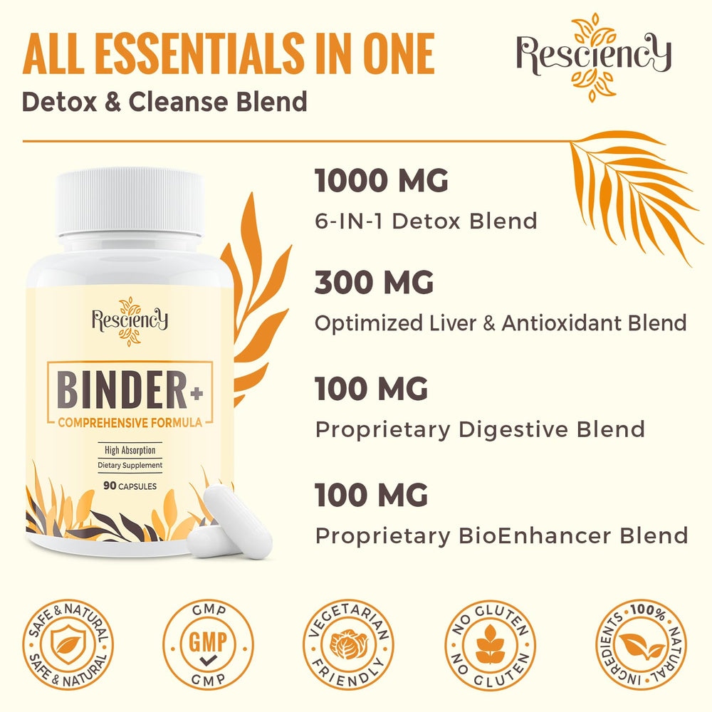 Resciency capsule pack silhouette showing vegan capsules