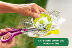 RESCUE! Big Bag Fly Trap attractant bait drawing flies effectively.