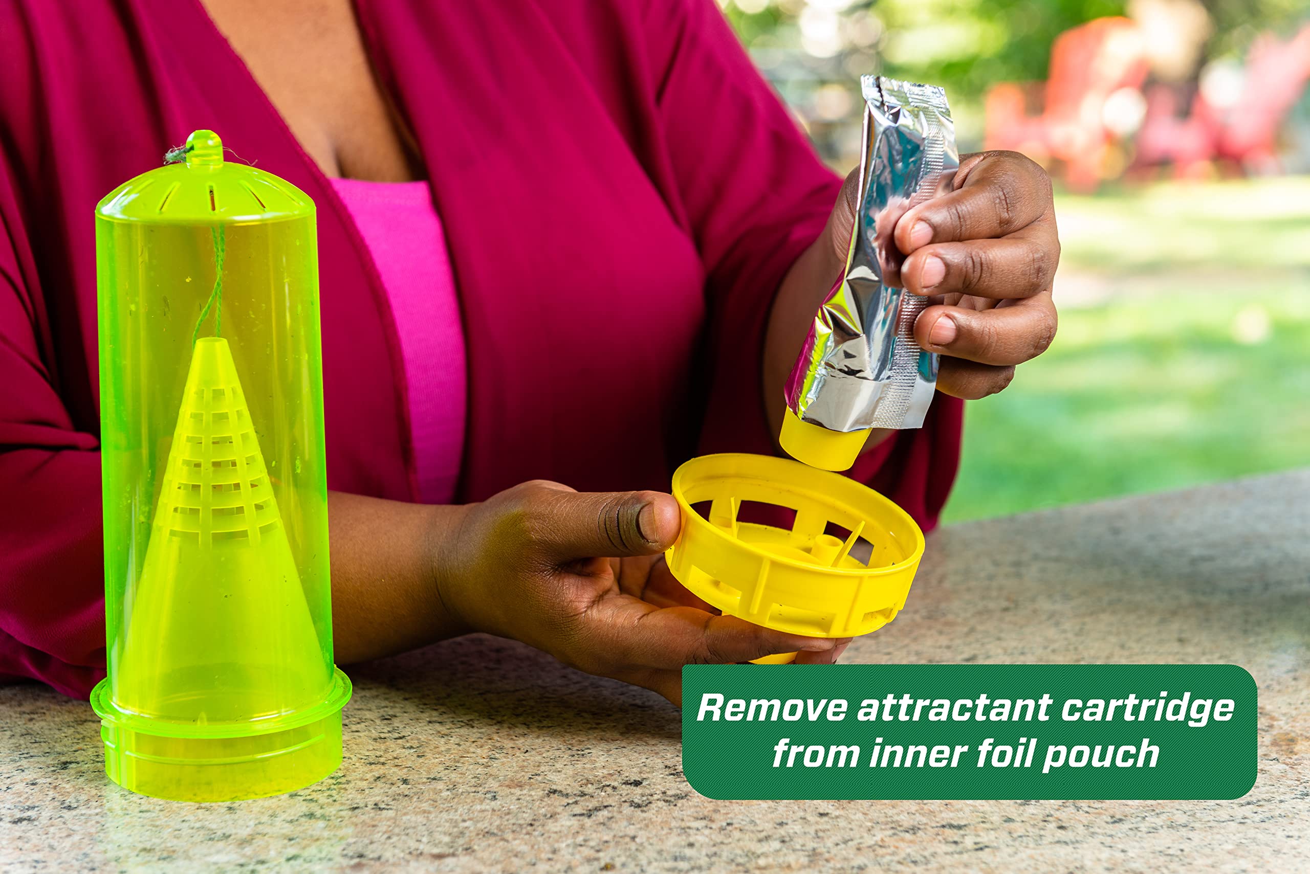 RESCUE! USA-made attractant emphasizes safe, household-friendly pest help.