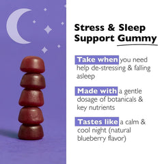 RESCUE PLUS gummies highlighting melatonin ingredient for restful evenings
