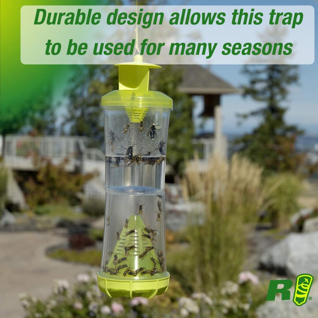 RESCUE! Why Trap refill used outdoors away from gatherings for effective pest control.