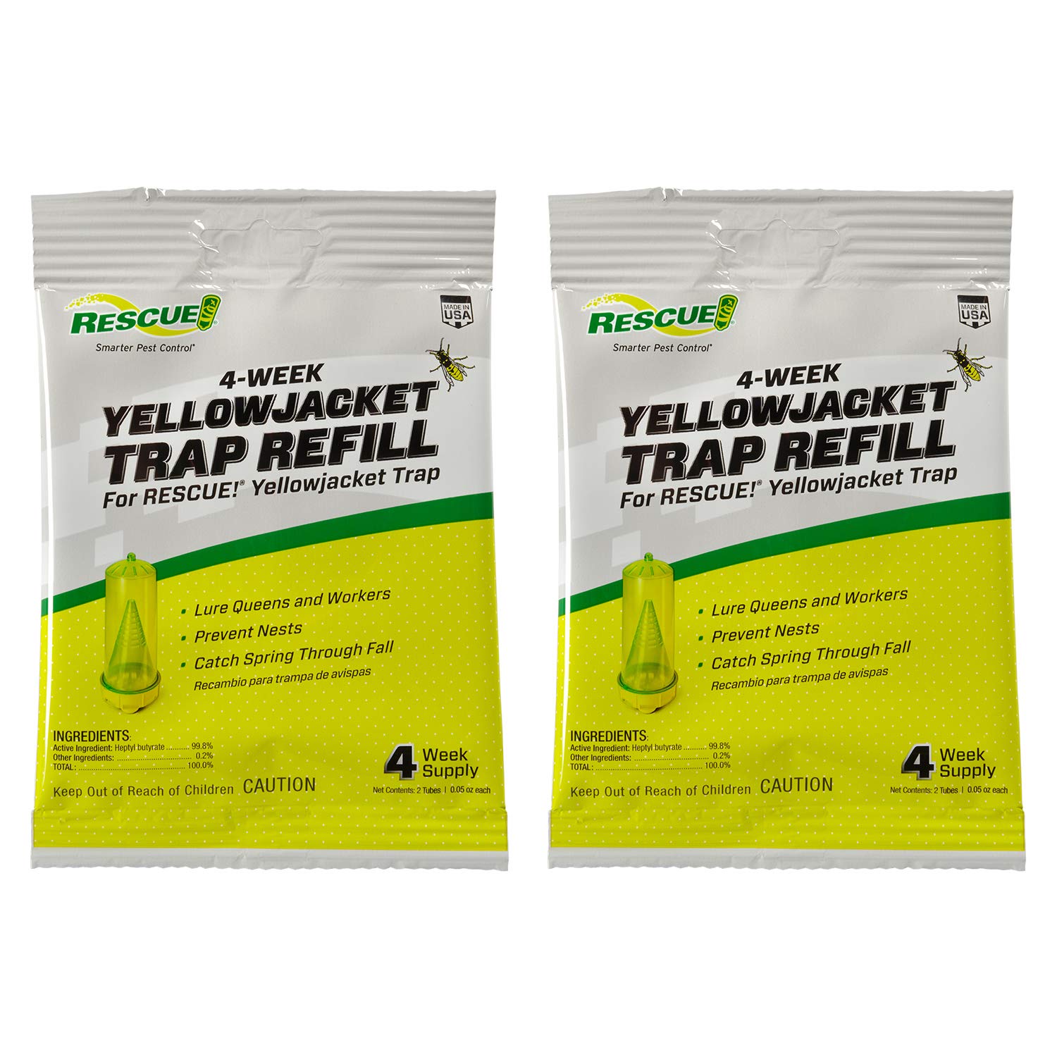 RESCUE! Yellowjacket attractant refill pack to lure yellowjackets into traps.