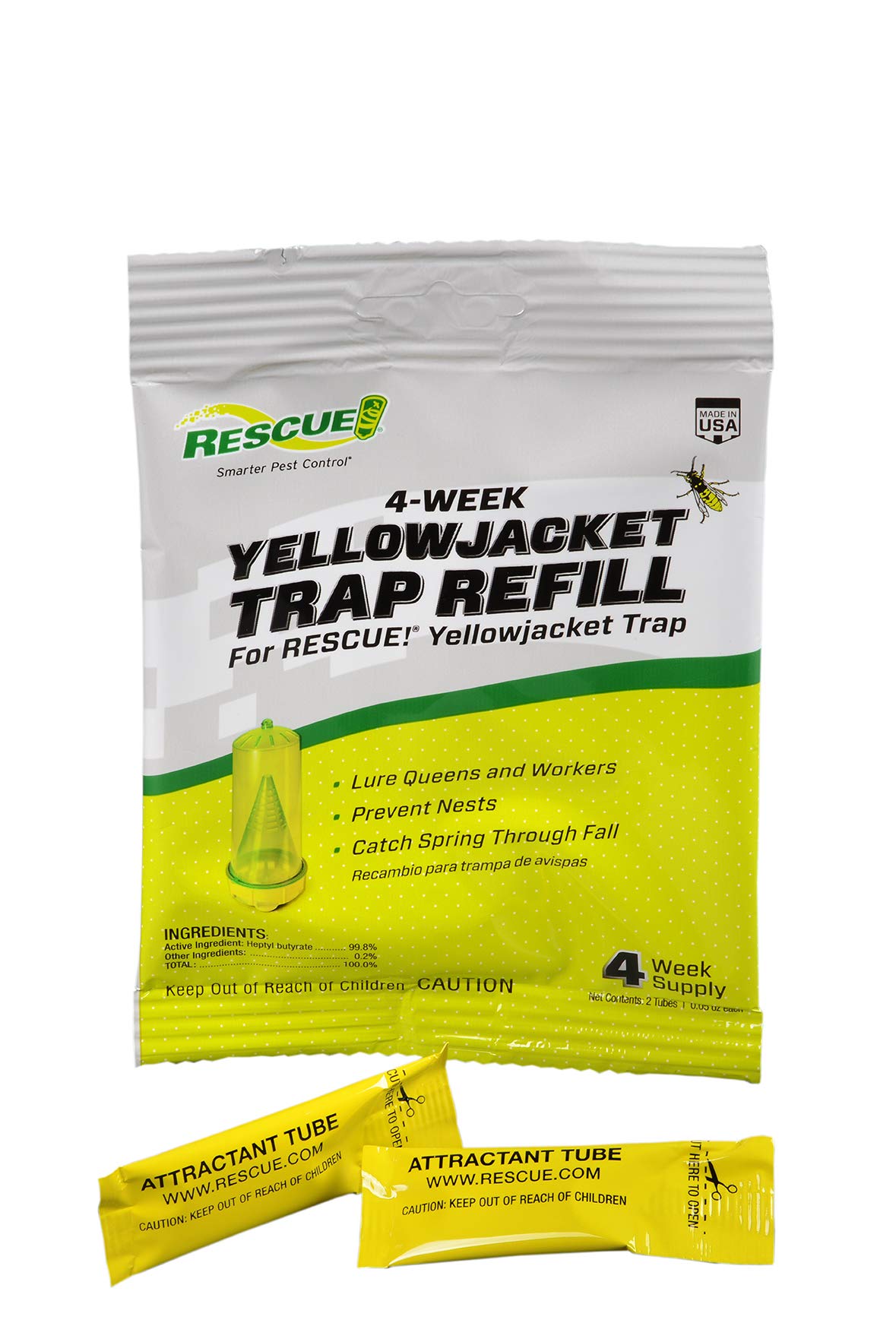 RESCUE! Yellowjacket attractant with two vials for a full two-week supply.