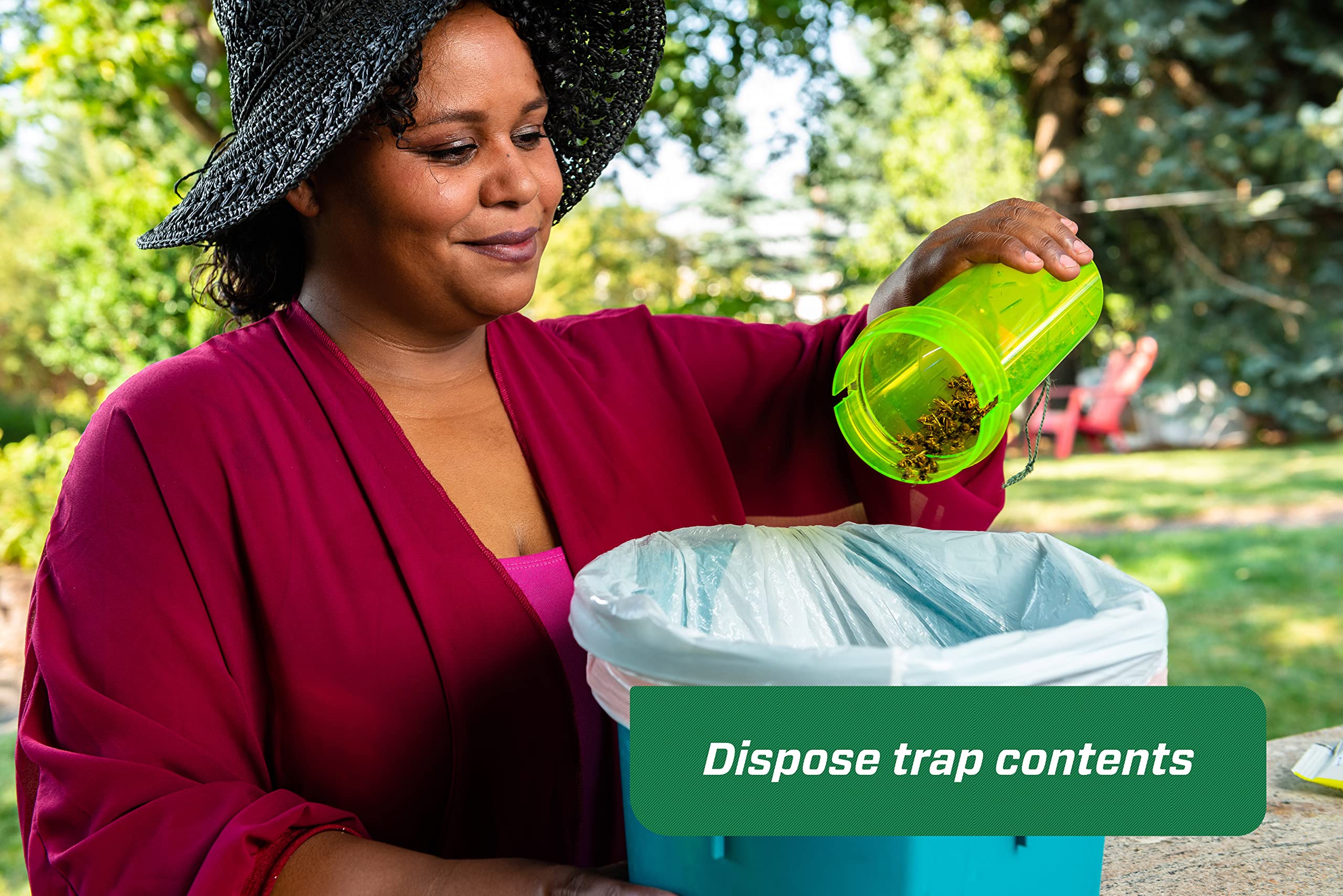 RESCUE! Yellowjacket trap keeps pests contained as they dehydrate inside.