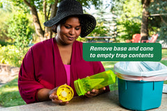 RESCUE! Yellowjacket trap ready for in-trap attraction.
