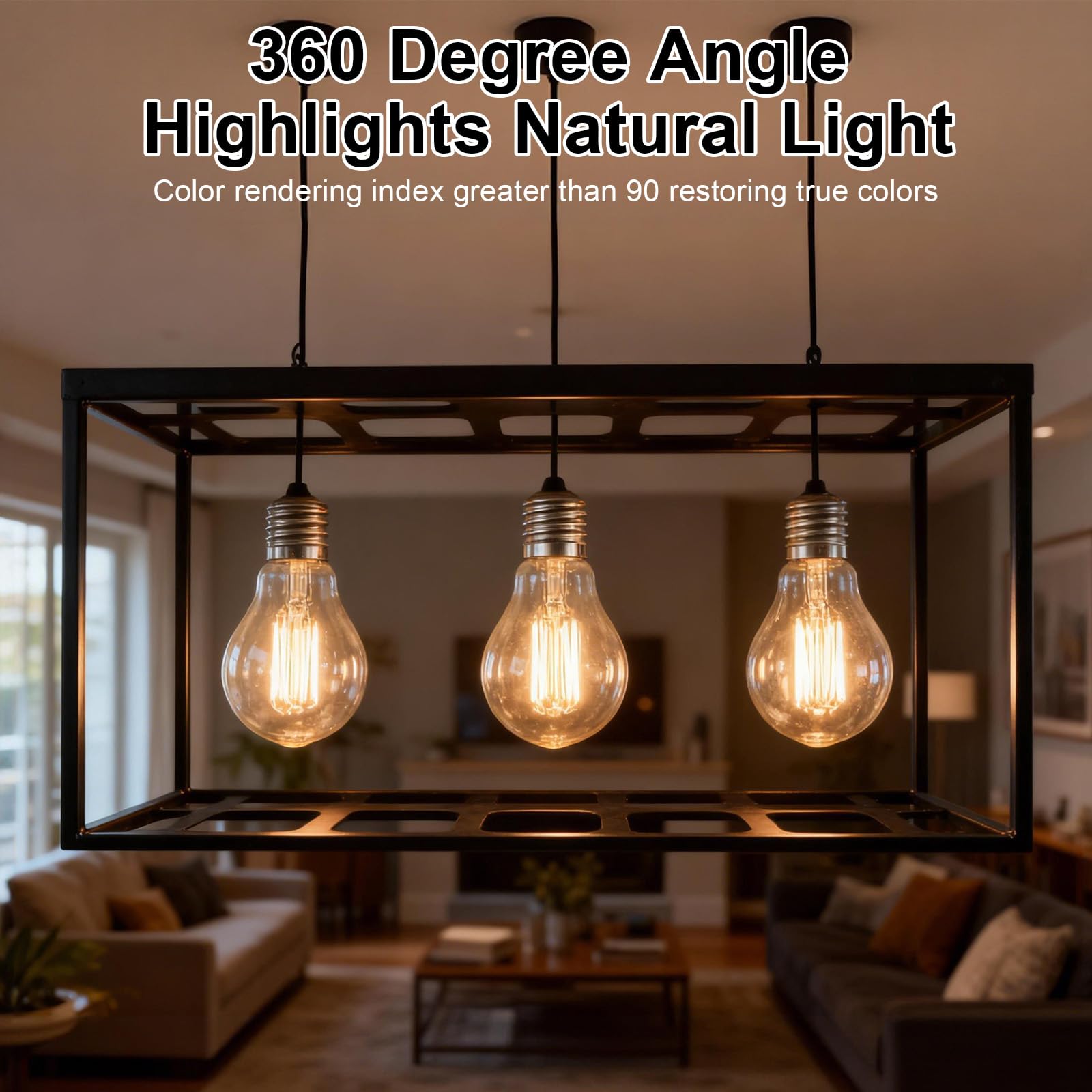 RESISPA A19 crystal clear glass for clear task lighting